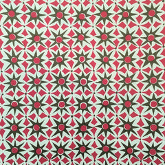 'Alhambra Green and Pink' Wrapping Paper - Winter's Moon 