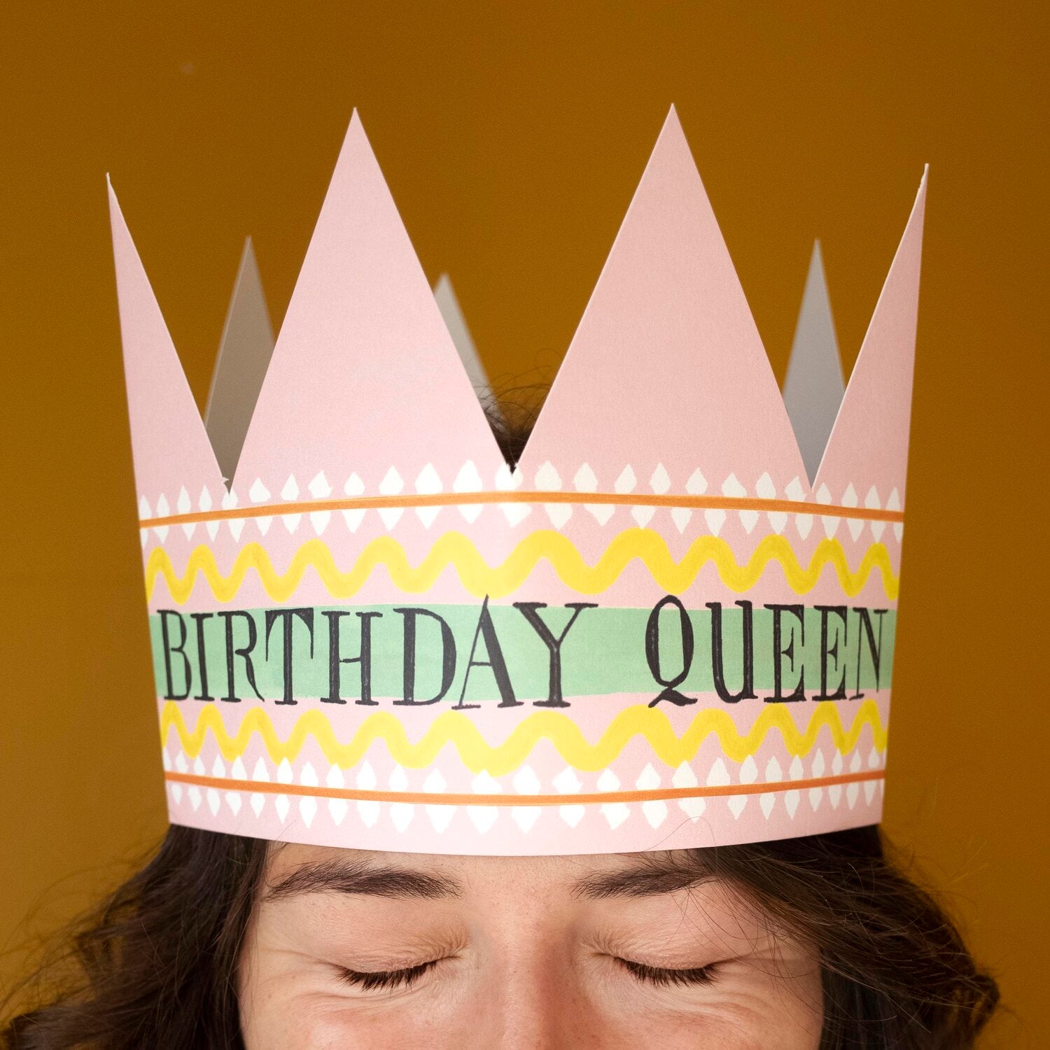 'Birthday Queen' Party Hat Greetings Card - Winter's Moon 