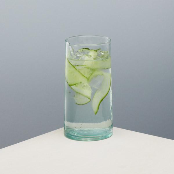 Recycled Glass Carafe - Winter's Moon 