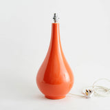Large Ceramic Lamp Base, Orange - Winter's Moon 