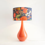 Large Ceramic Lamp Base, Orange - Winter's Moon 
