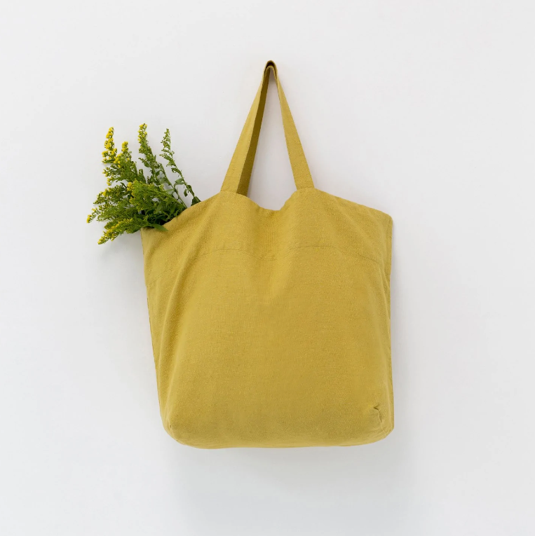 Handmade Linen Bag - Winter's Moon 