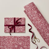 'Pink Flora’ Wrapping Paper - Winter's Moon 