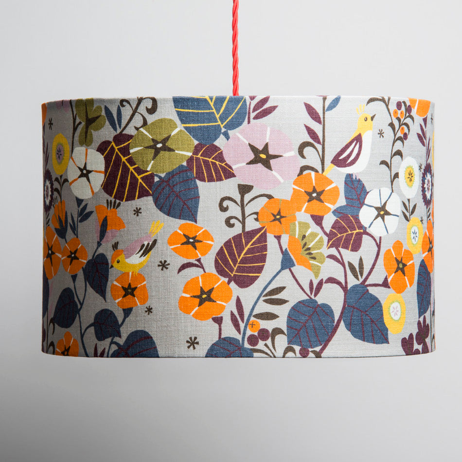 Large Lampshade in Nasturtium - Winter's Moon 