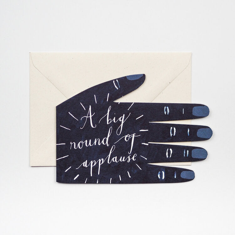 'A Big Round of Applause' Greetings Card - Winter's Moon 