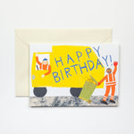 'Bin Lorry' Happy Birthday Greetings Card - Winter's Moon 