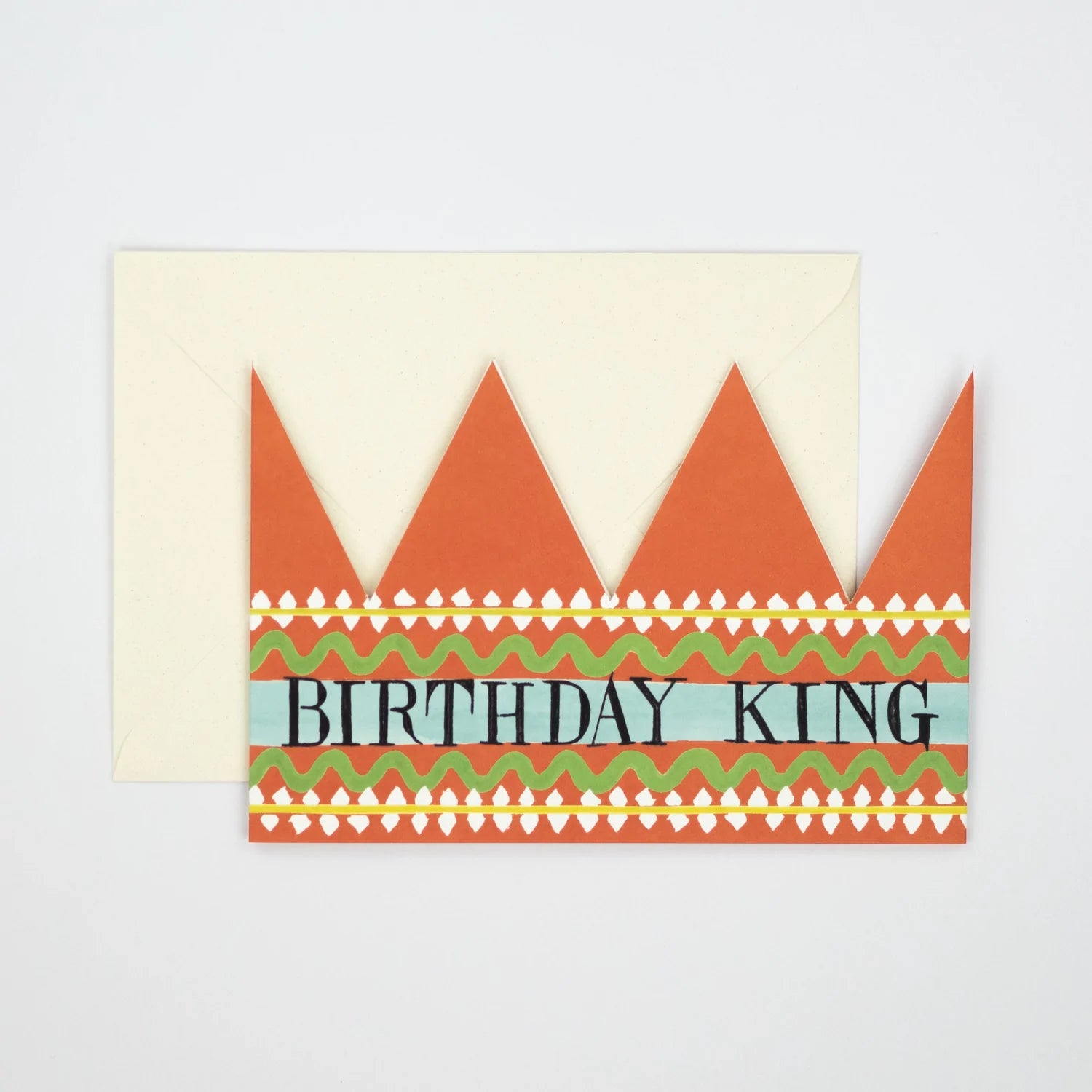 'Birthday King' Party Hat Greetings Card - Winter's Moon 