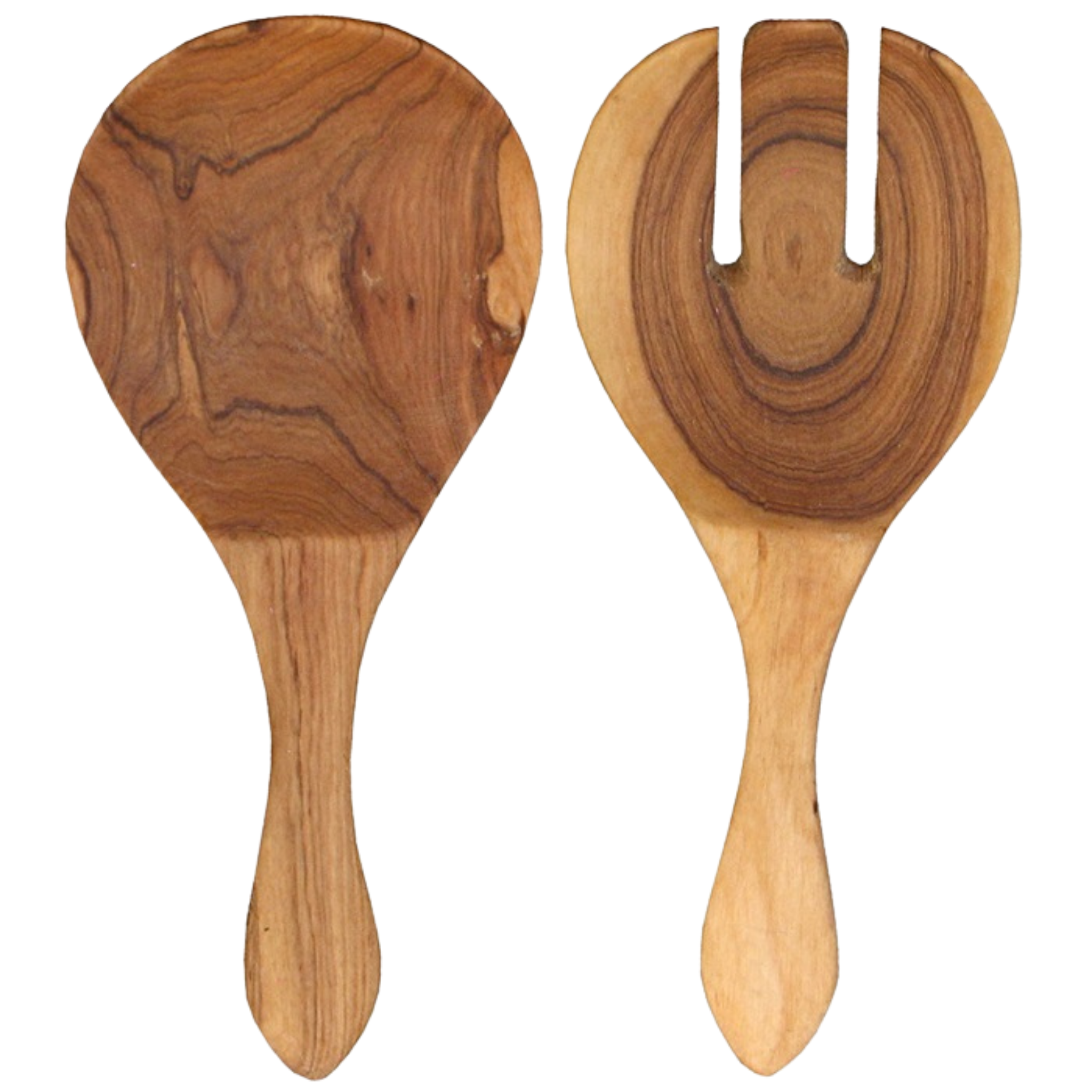 Wooden olive salad servers - Winter's Moon