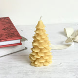 Christmas Tree Beeswax Candle - Winter's Moon 