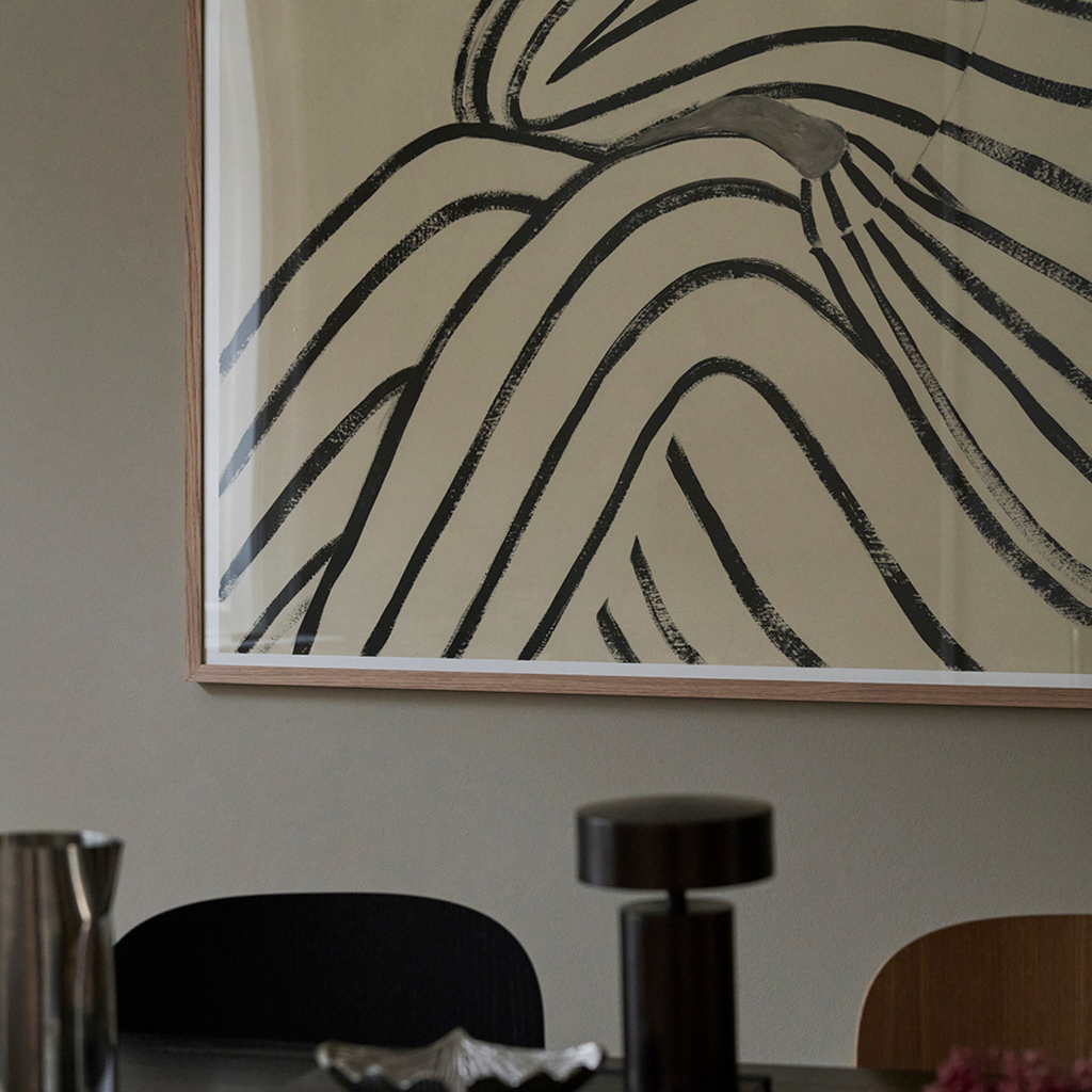 Close up of waiting print by Sofia Lind