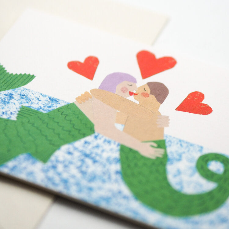 'Mermaid Love' Greetings Card - Winter's Moon 