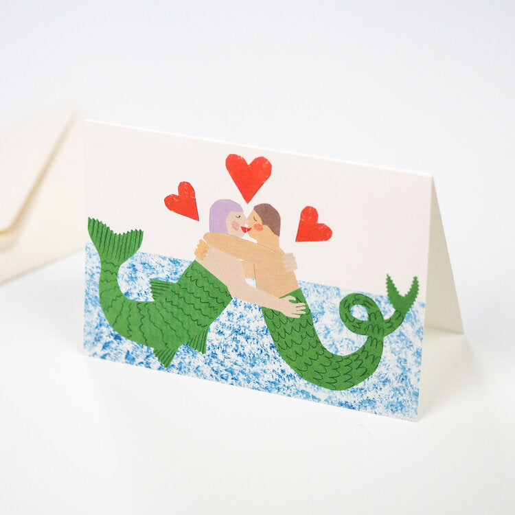 'Mermaid Love' Greetings Card - Winter's Moon 