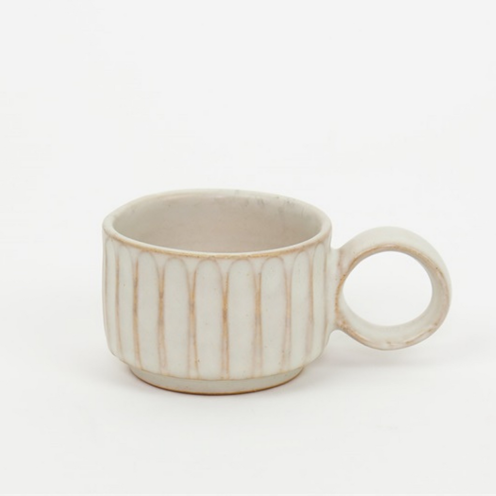 Stoneware espresso cup - Winter's Moon