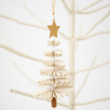 Paper Christmas Tree Decoration - White - Winter's Moon 