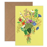 'Wild Posy' Greetings Card - Winter's Moon 
