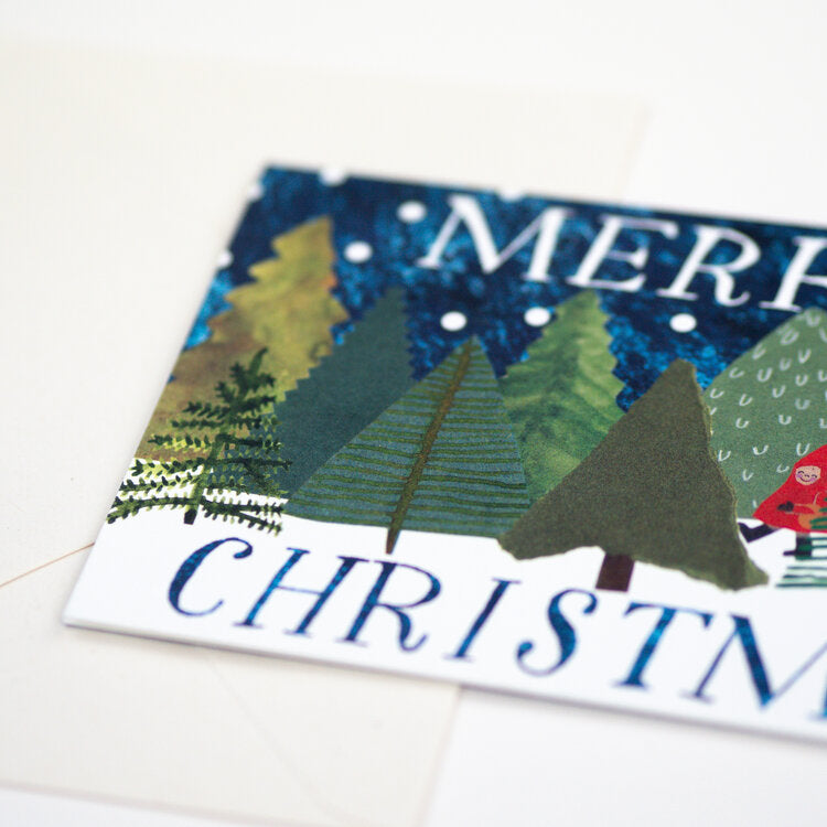 'Winter Woodland' Greetings Card - Winter's Moon 
