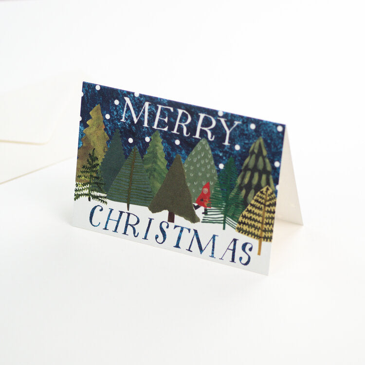 'Winter Woodland' Greetings Card - Winter's Moon 